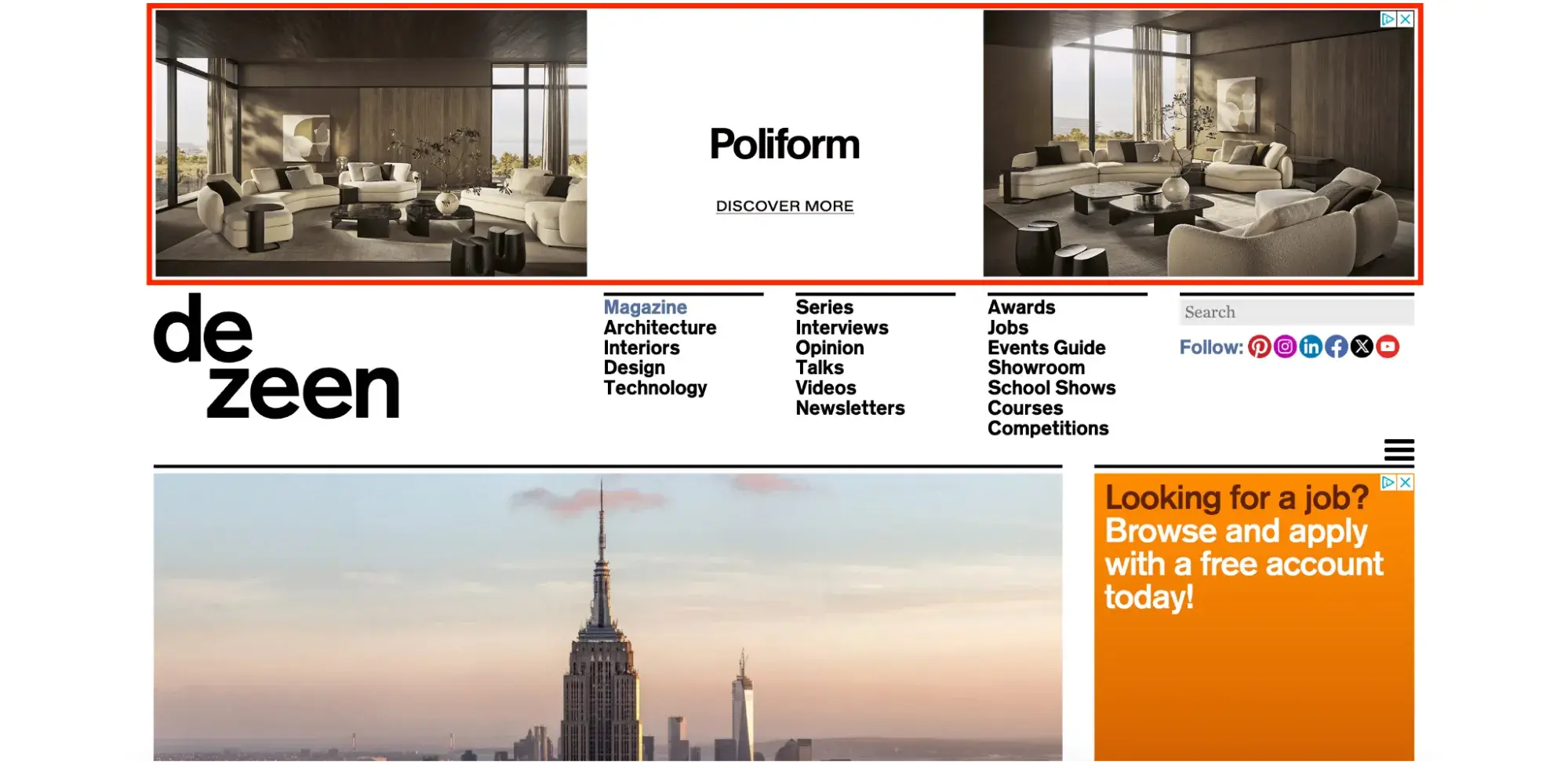 banner ad screenshot