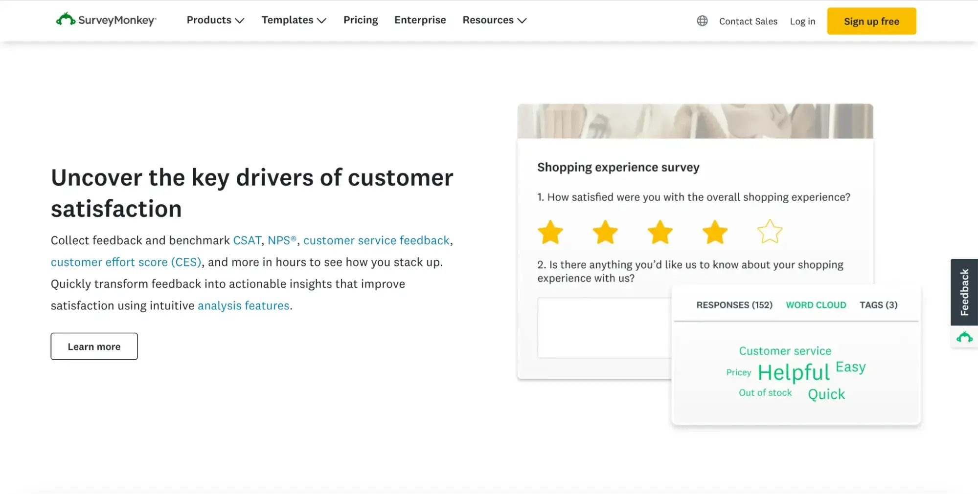 surveymonkey customer feedback forms