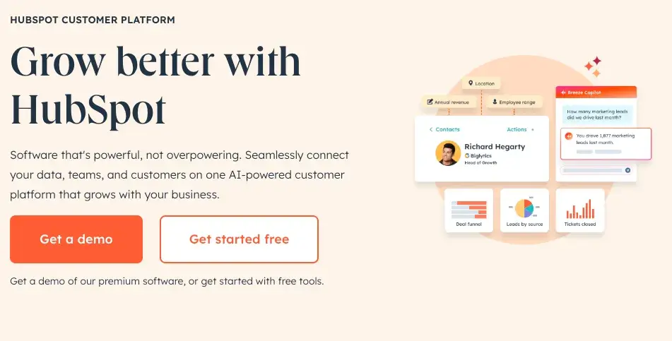 hubspot customer platform homepage, saas onboarding best practices
