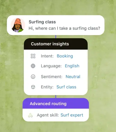 example of chat from zendesk’s co-pilot