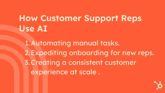 how customer support reps use ai