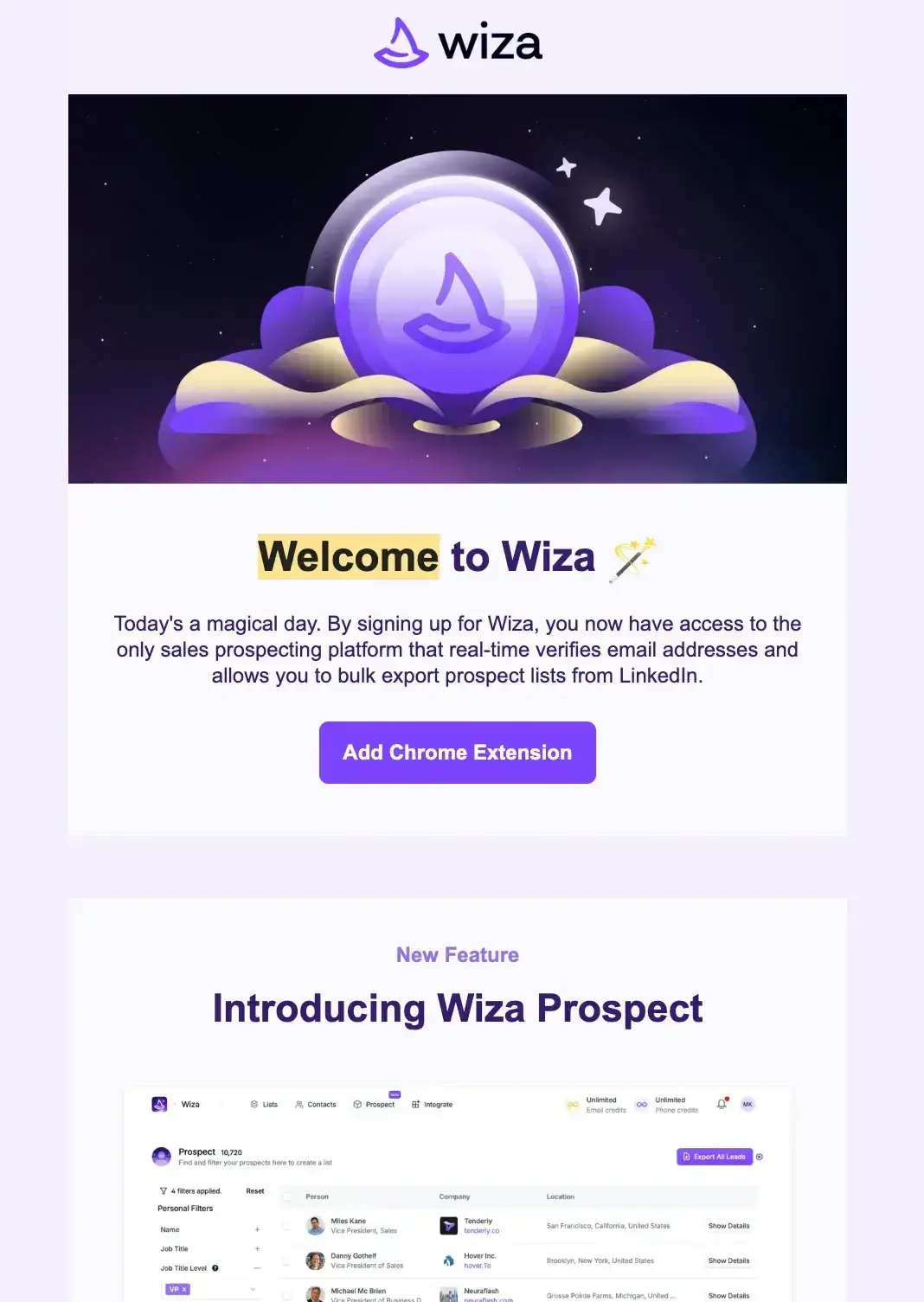 customer onboarding examples from wiza