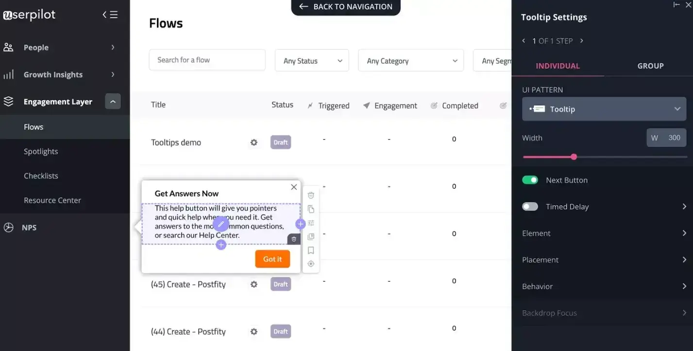 customer onboarding tool, userpilot