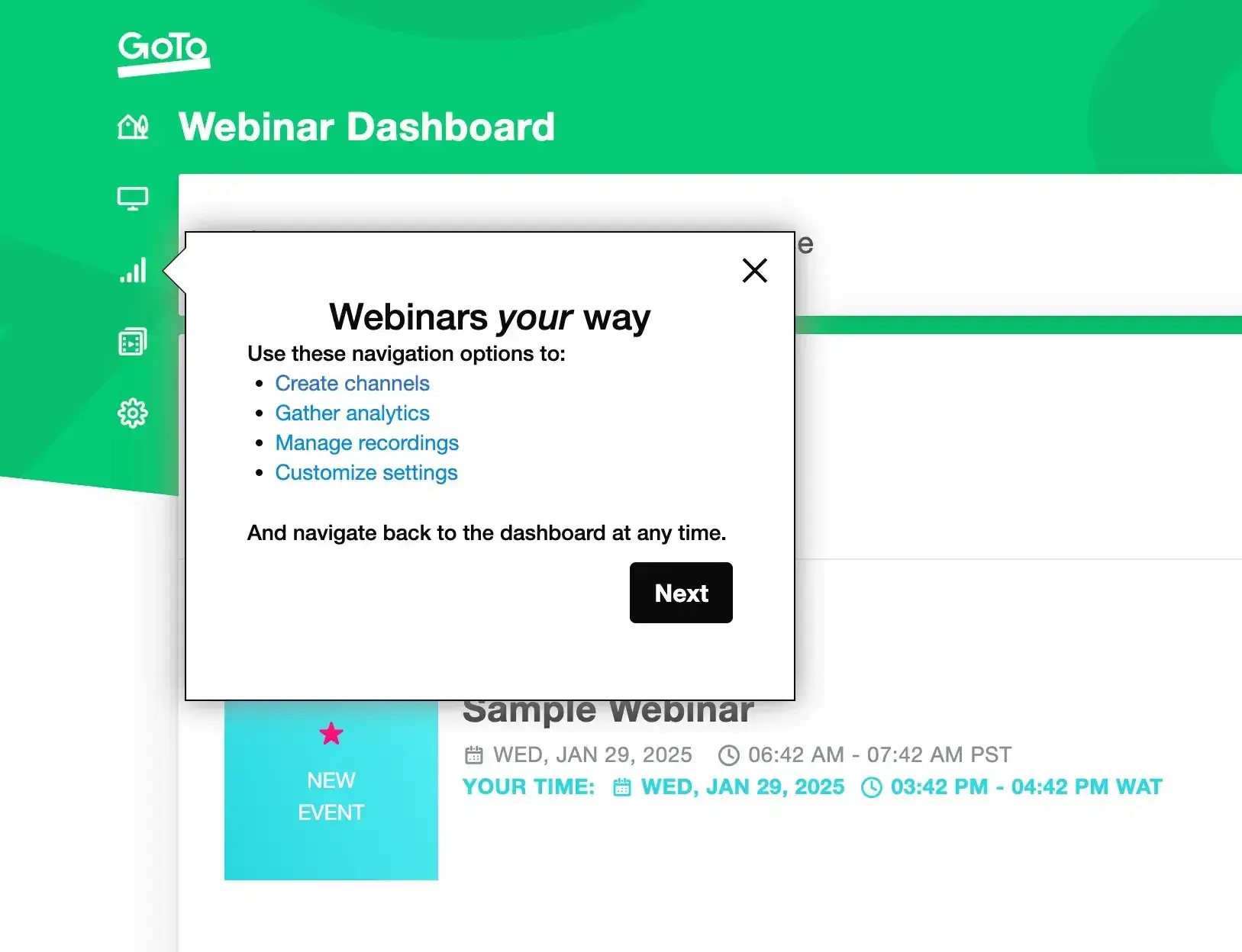 customer onboarding, feature callouts