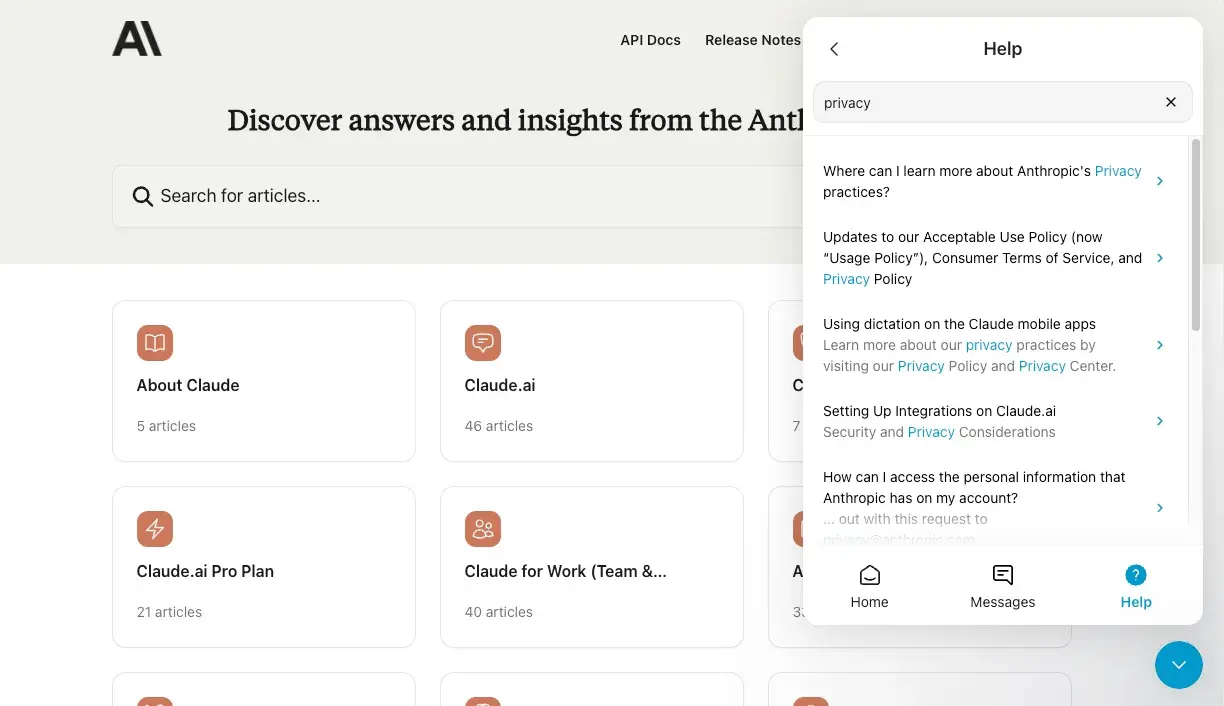 faq page examples, anthropic