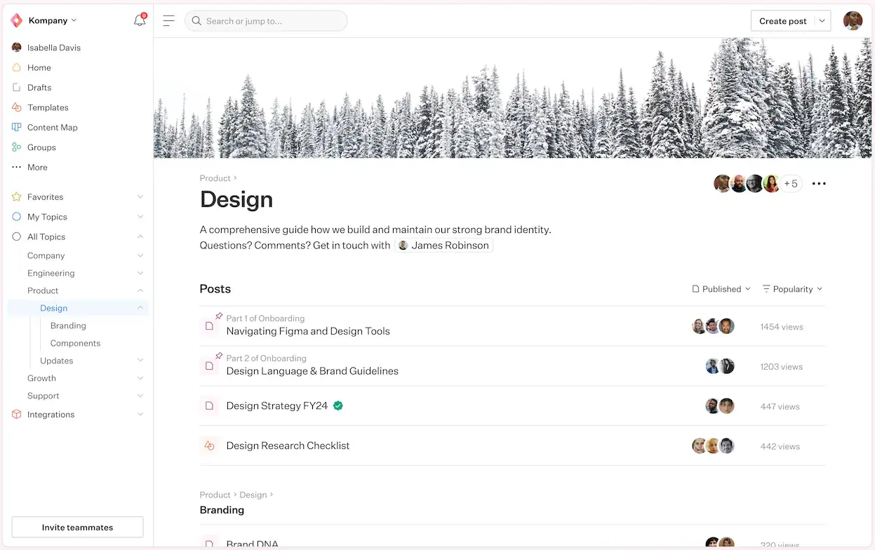 slab knowledge hub and wiki sample page, faq software