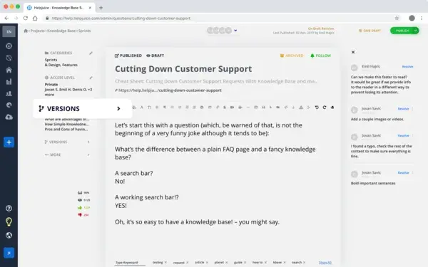 helpjuice faq software content management system, faq software