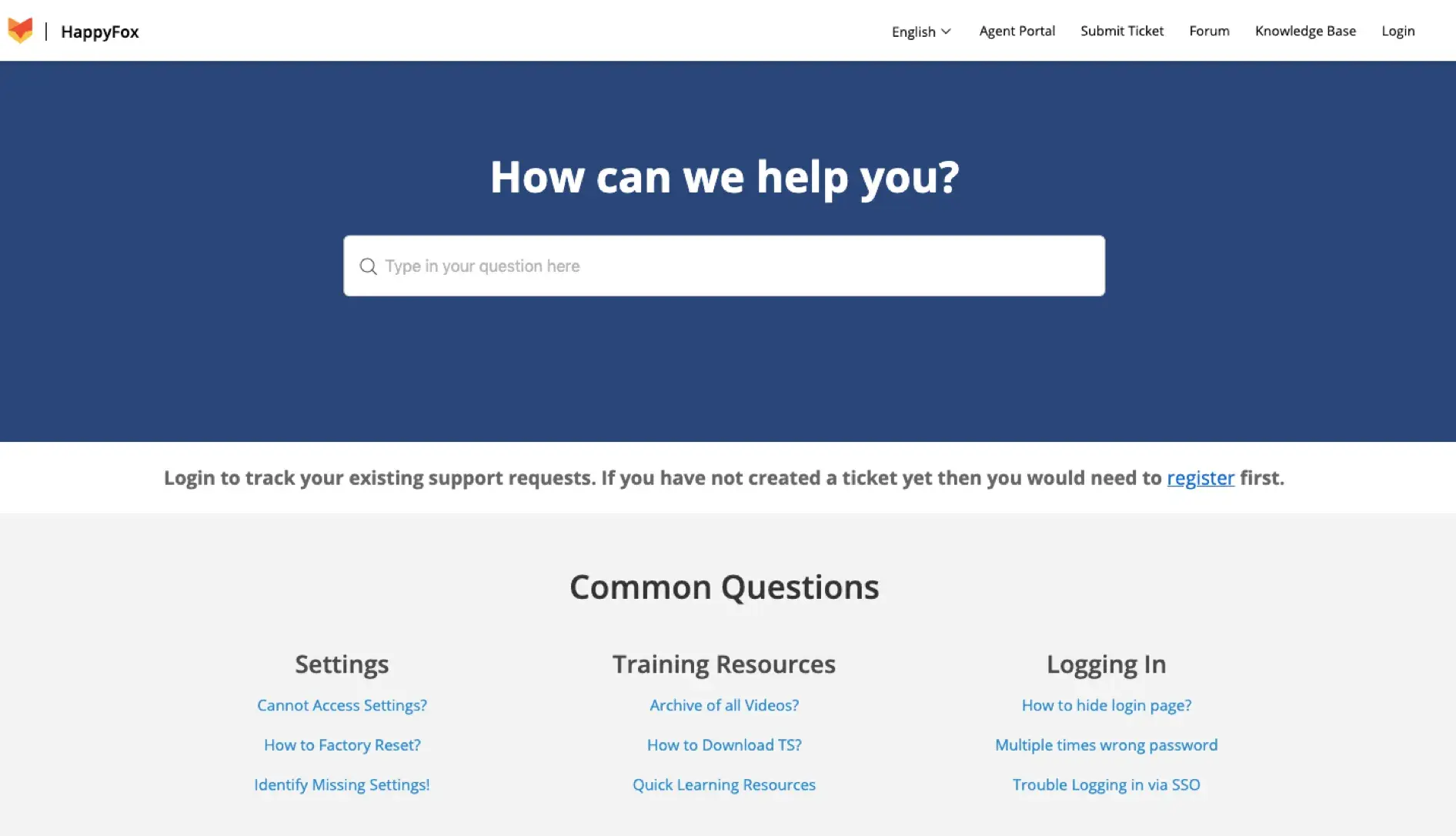 happyfox help center design dashboard, faq software