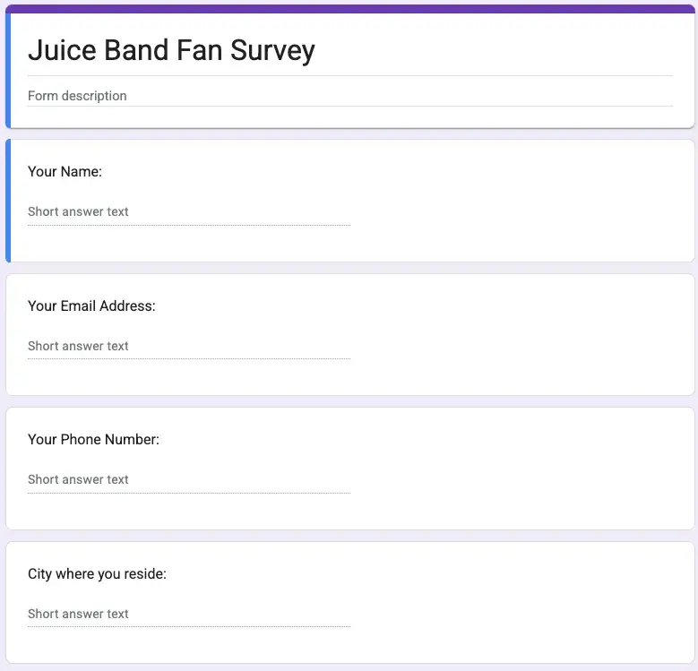 choosing a survey platform google forms example