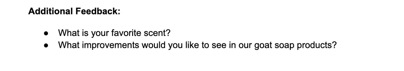 open-ended survey questions