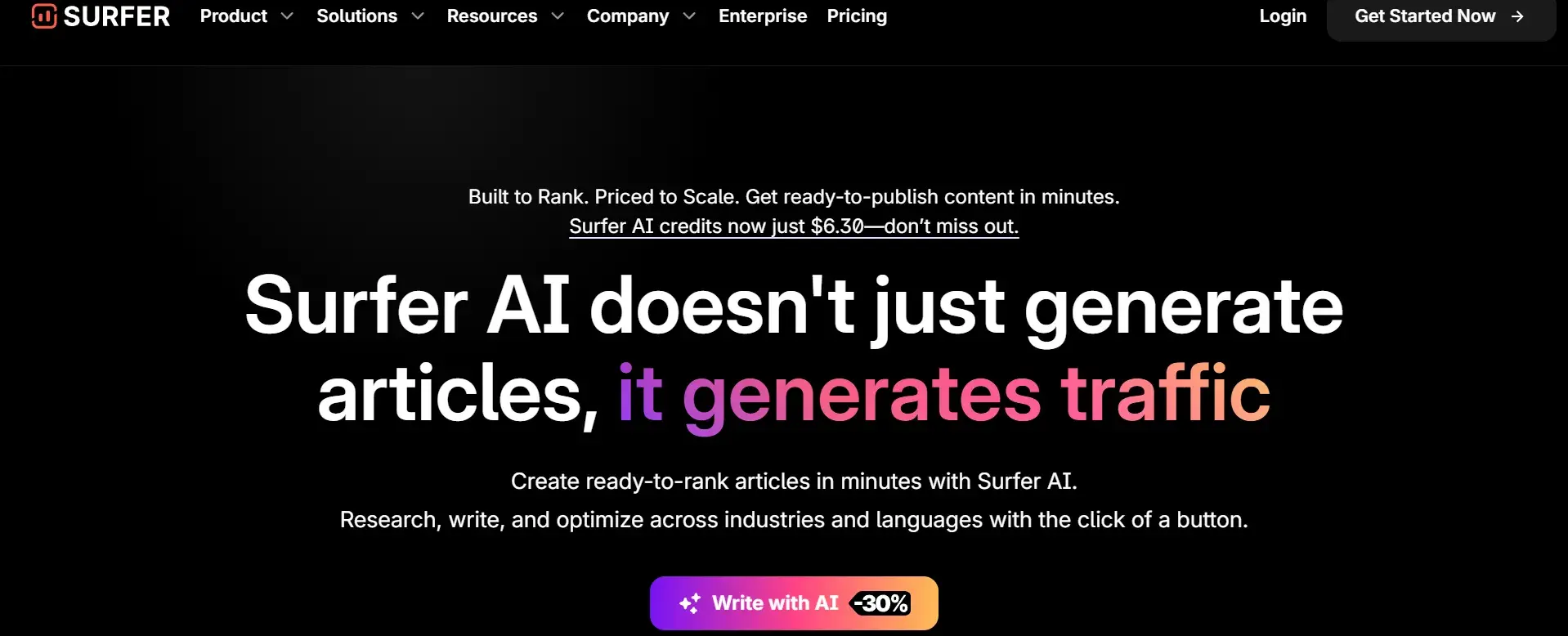 surfer seo ai features
