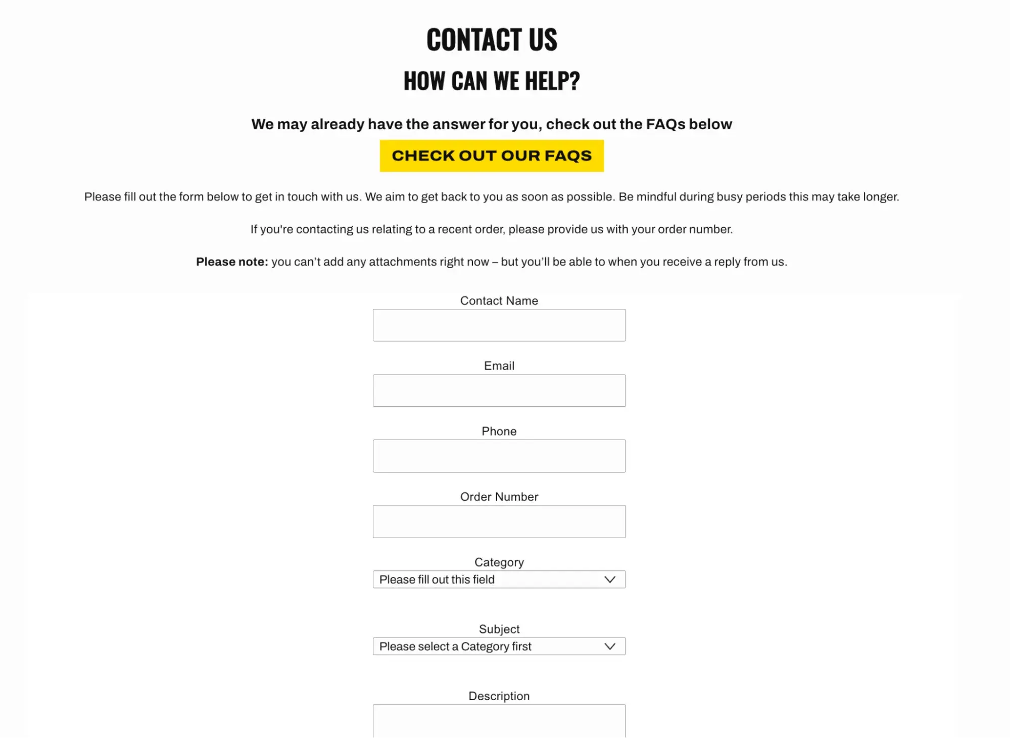 contact us page examples, dr. marten’s contact page