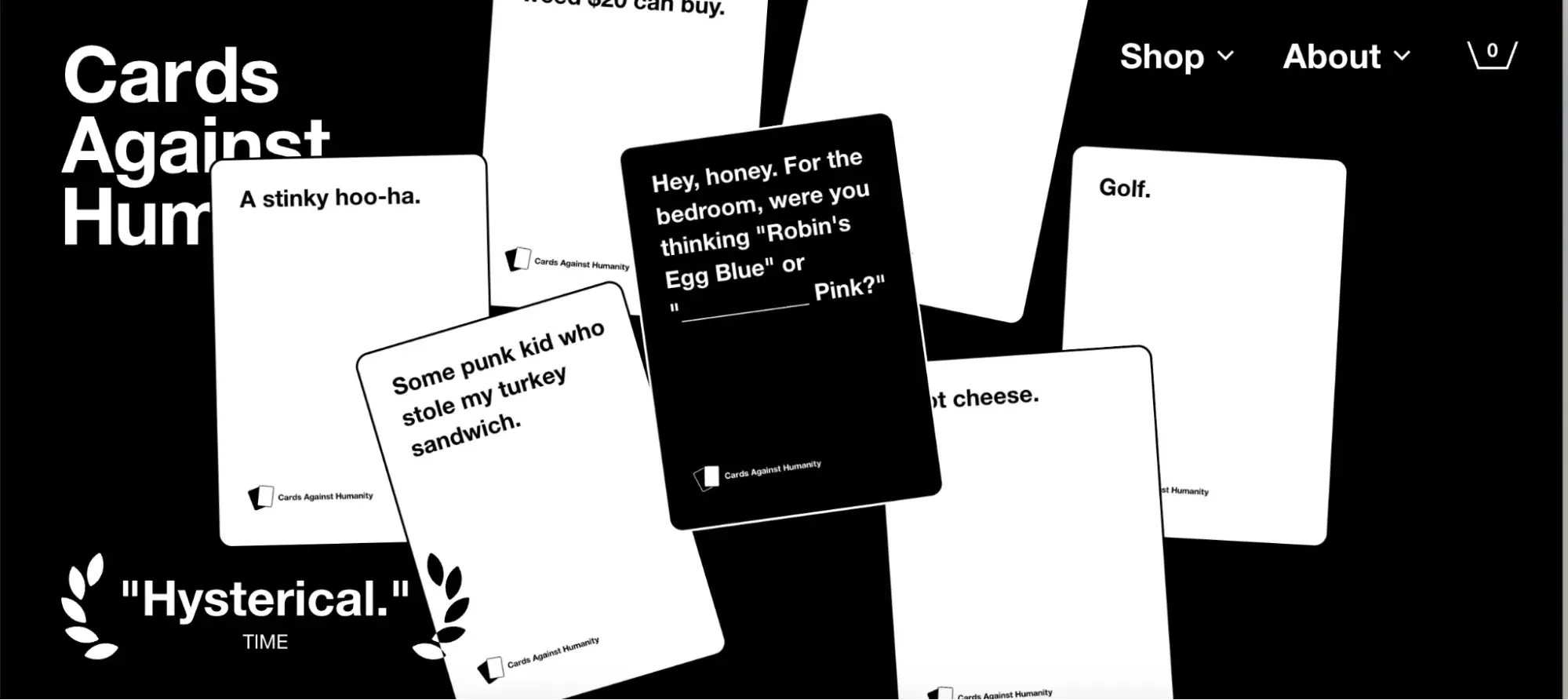 cards against humanity copywriting examples