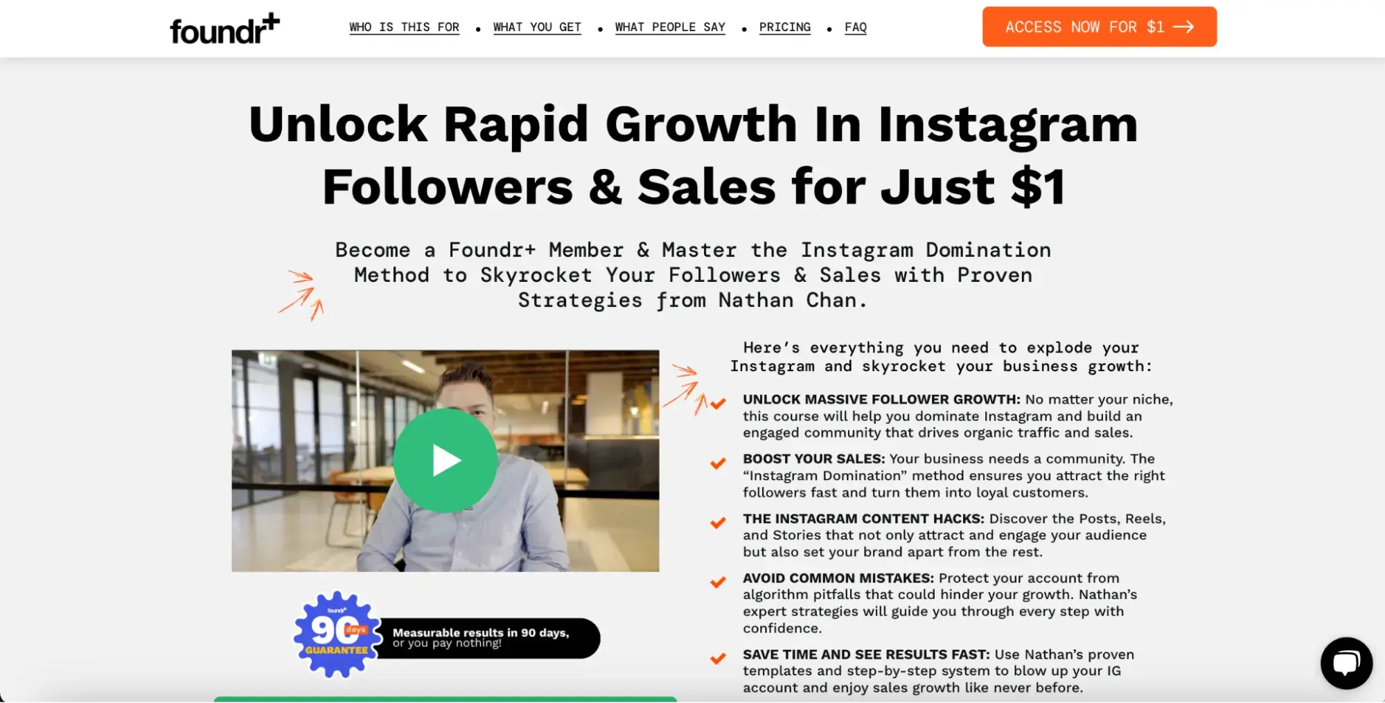 foundr+ sales page copywriting examples