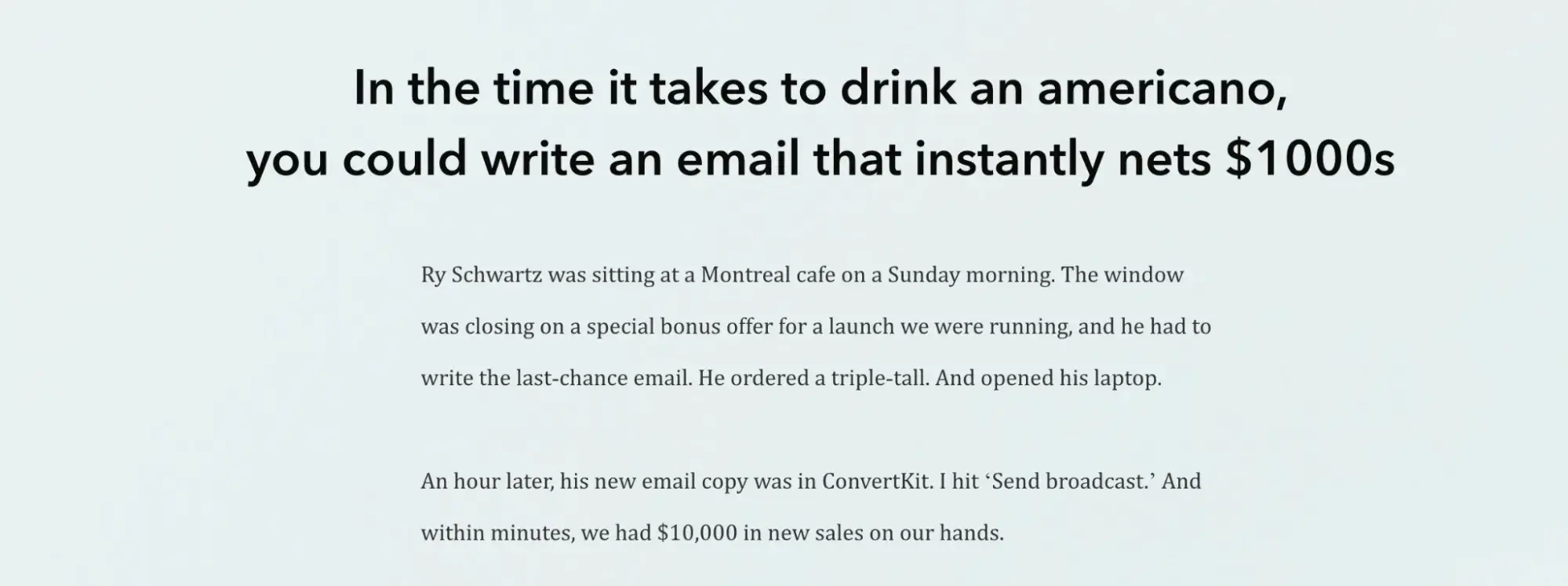 10x emails by copyhackers — copywriting examples