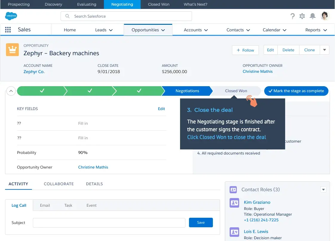 salesforce crm opportunity dashboard