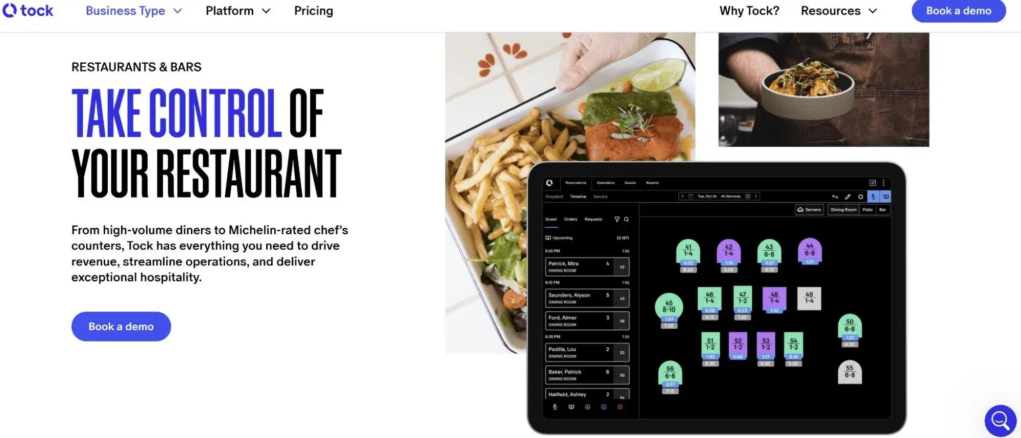 tock; restaurant crm