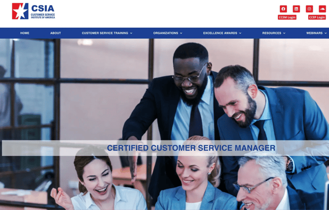 customer service programs, csia certified customer service manager, client service manager certification