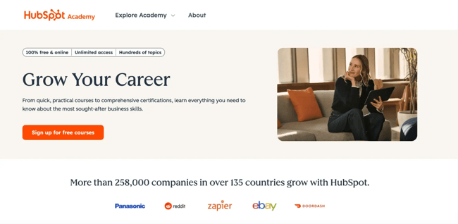 hubspot academy, customer service programs