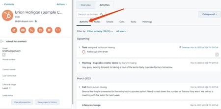 comment thread interface showing a product post with sentiment analysis labels, customer journey personalization