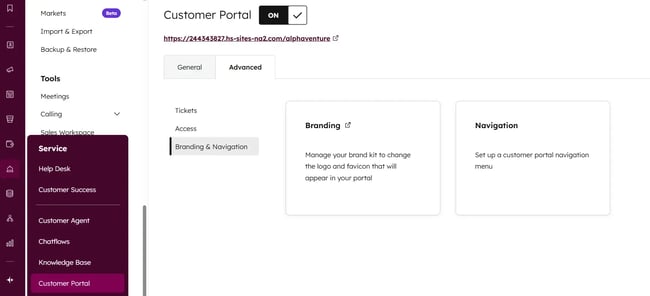 customer service tracking software customized branding - hubspot