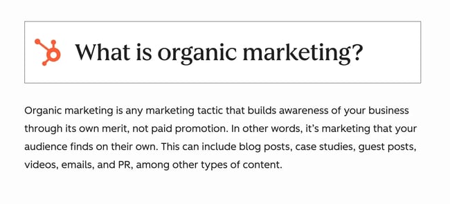 aeo best practices, structure content for direct answers. example of a definition box