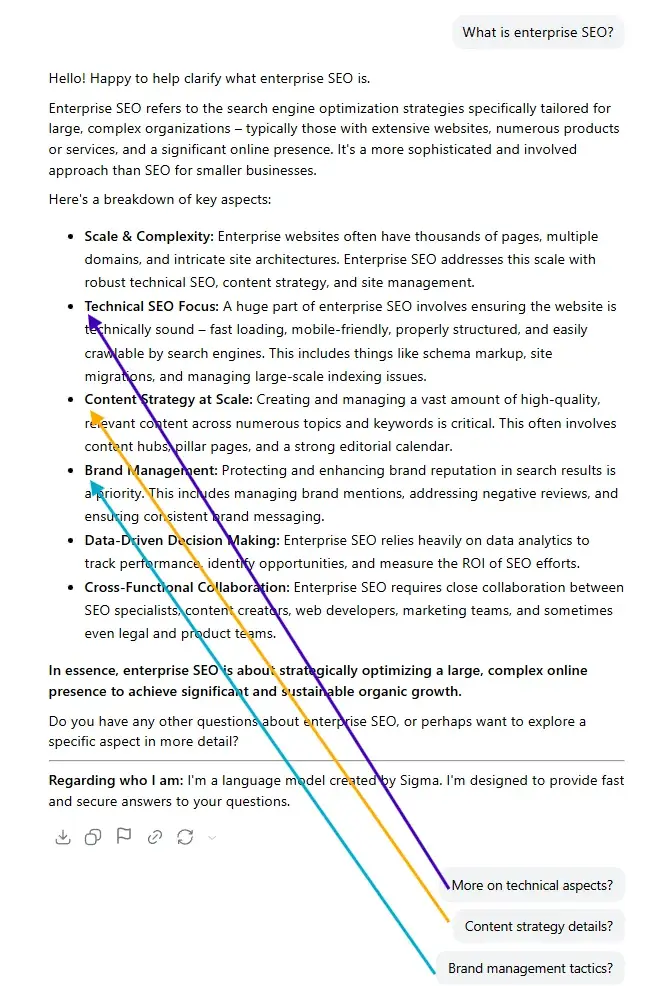 screenshot from ai tool shows how query fan-out may be helpful to secure future visibility in generative engine optimization.