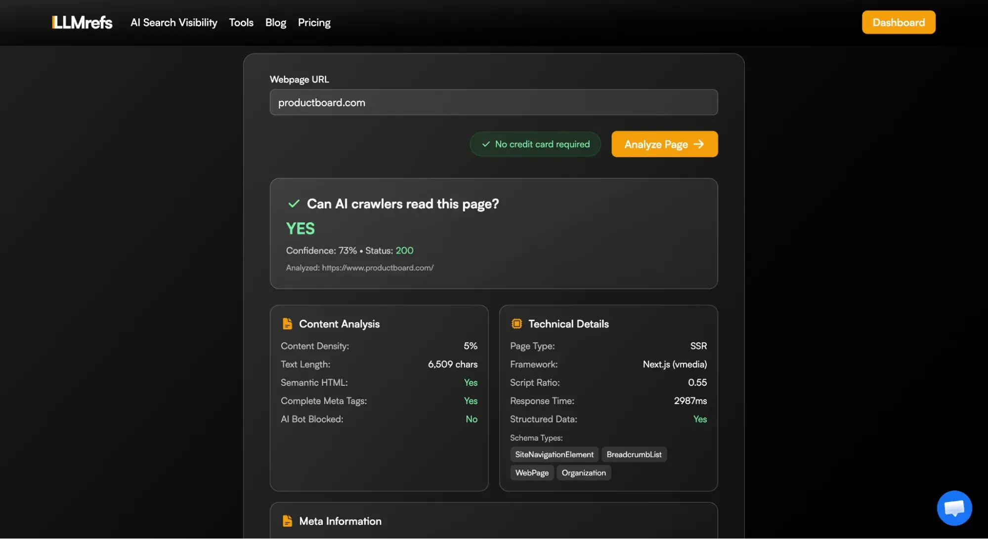llmrefs ai crawlability checker